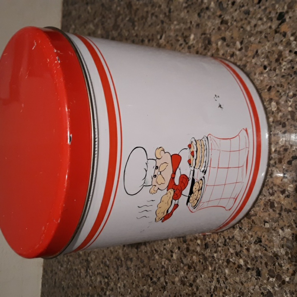 Vintage Tin Nesting Canister Set Of 4 Vintage - Picture 15 of 15